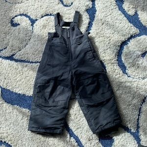 Cherokee snow bib size 2T dark grey